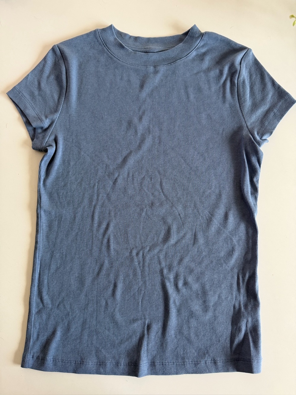 A New Day Women’s Short Sleeve Crewneck Top - Slate Blue